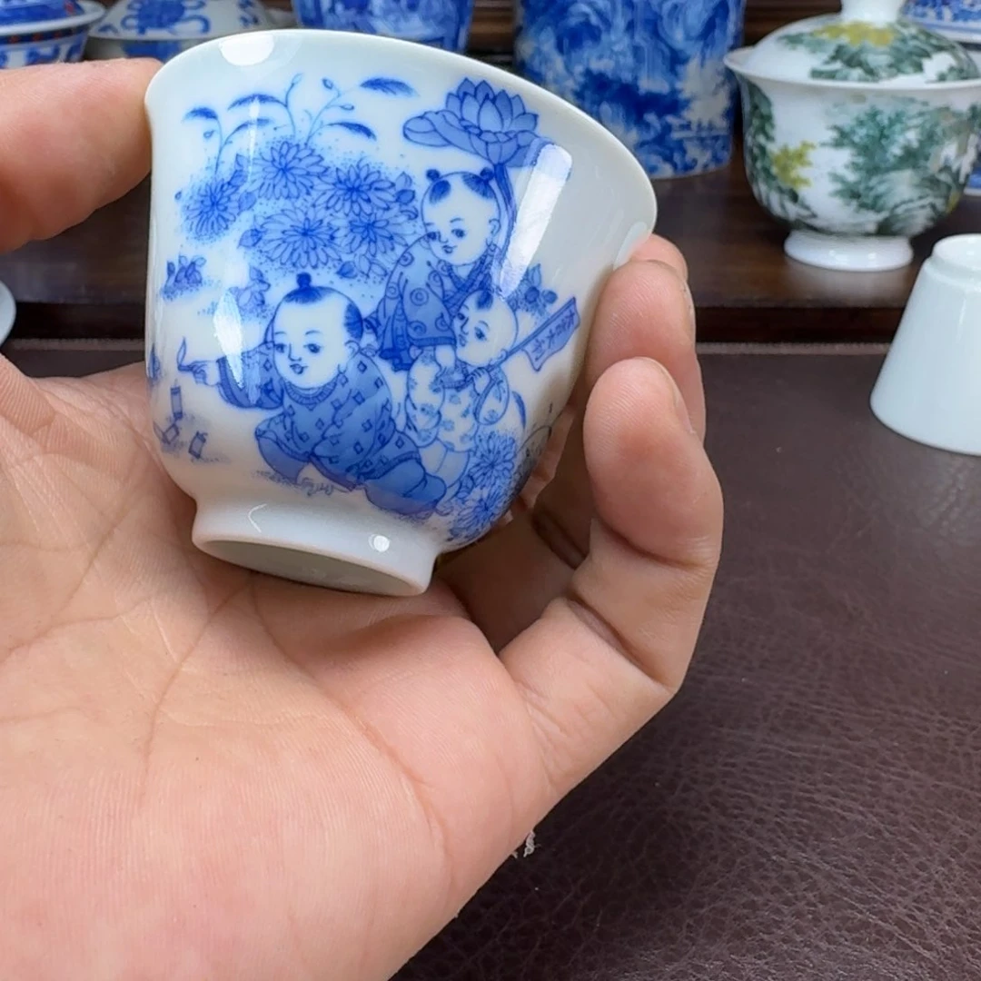 瓷片春*当代景德镇陶瓷手绘茶具