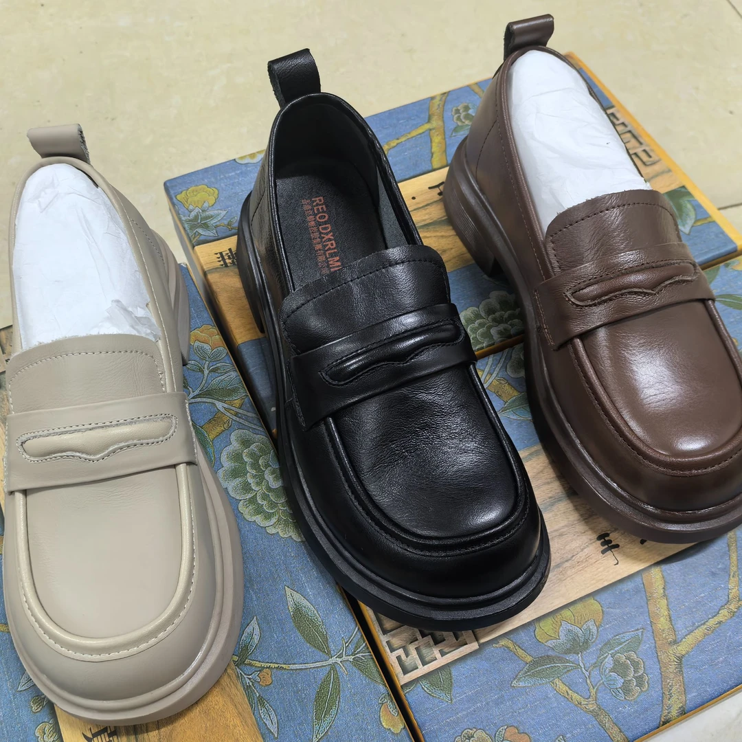 5161主播推荐高品质百搭英伦风春季乐福鞋