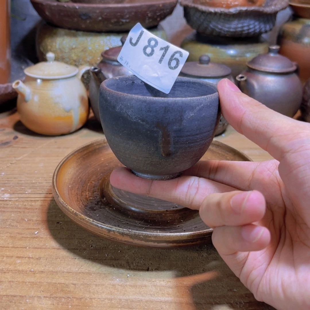 纯手工制作工艺（柴烧）裸烧纯手工制作柴烧816