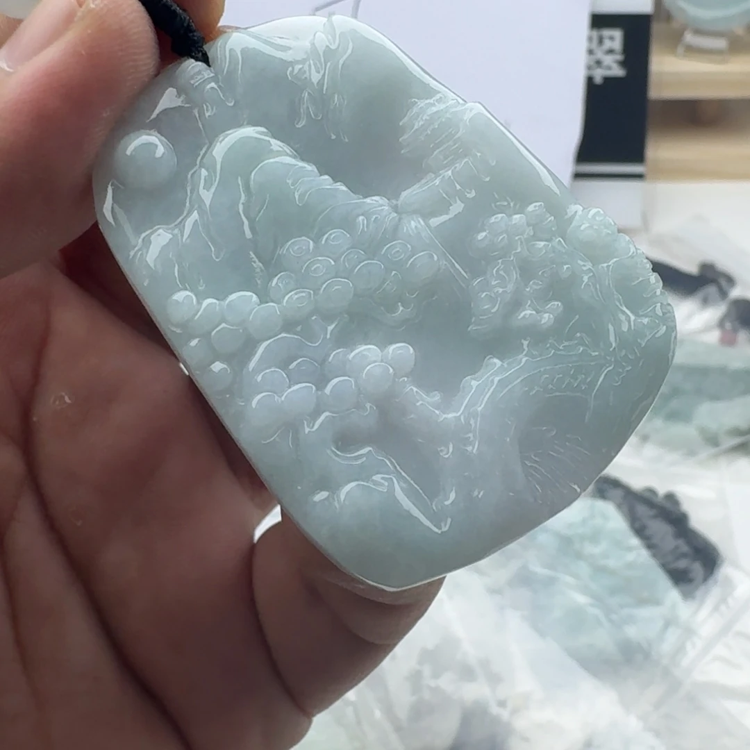 颈饰未镶嵌翡翠天然缅甸A货翡翠