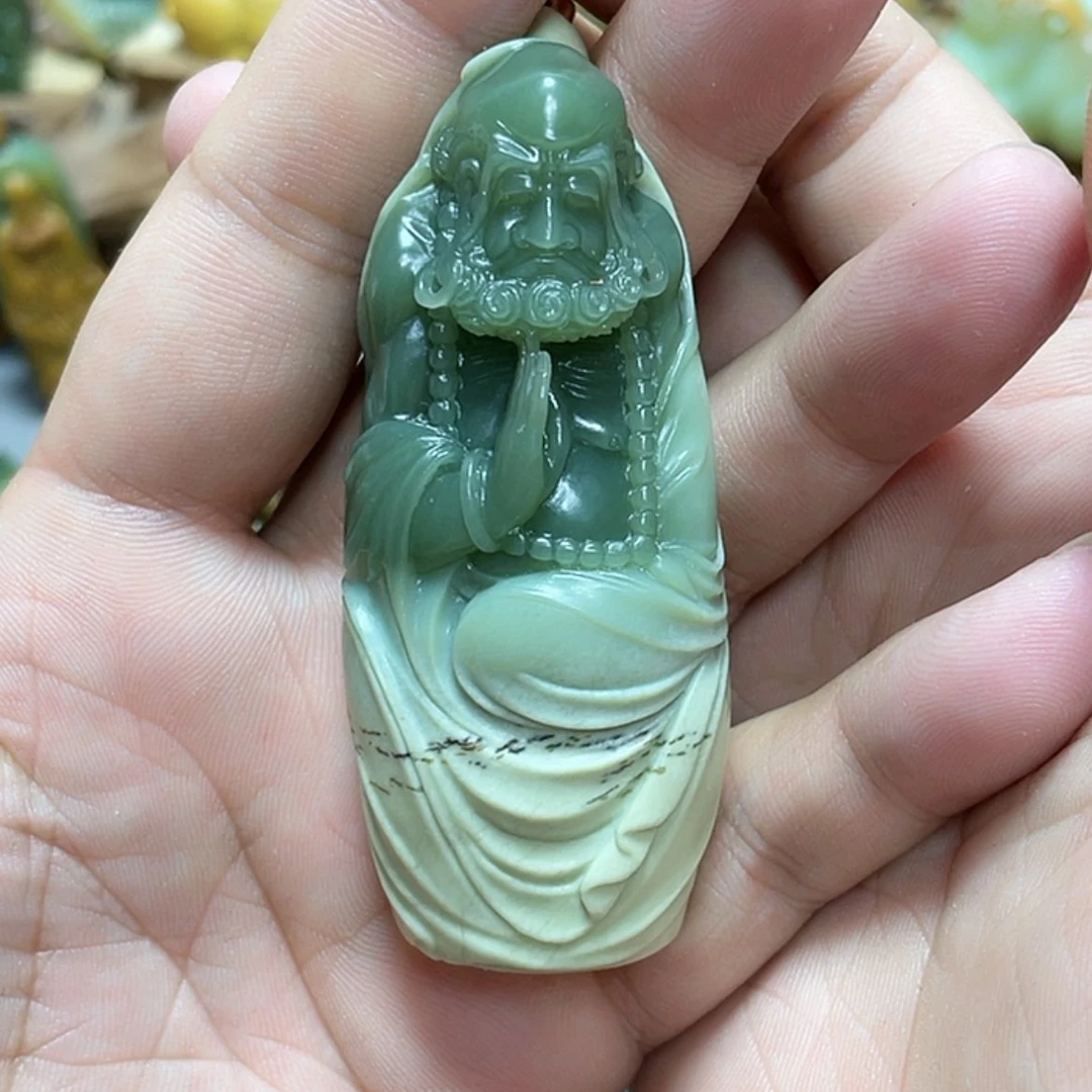 【闪购商品】未镶嵌岫岩河磨玉（透闪石质玉）把件十***.
