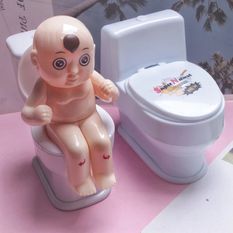 沙雕喷水马桶撒尿娃娃整人整蛊搞怪射水玩具会滋水的解压神器