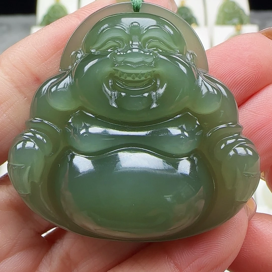 和田玉未镶嵌吊坠(赠链)