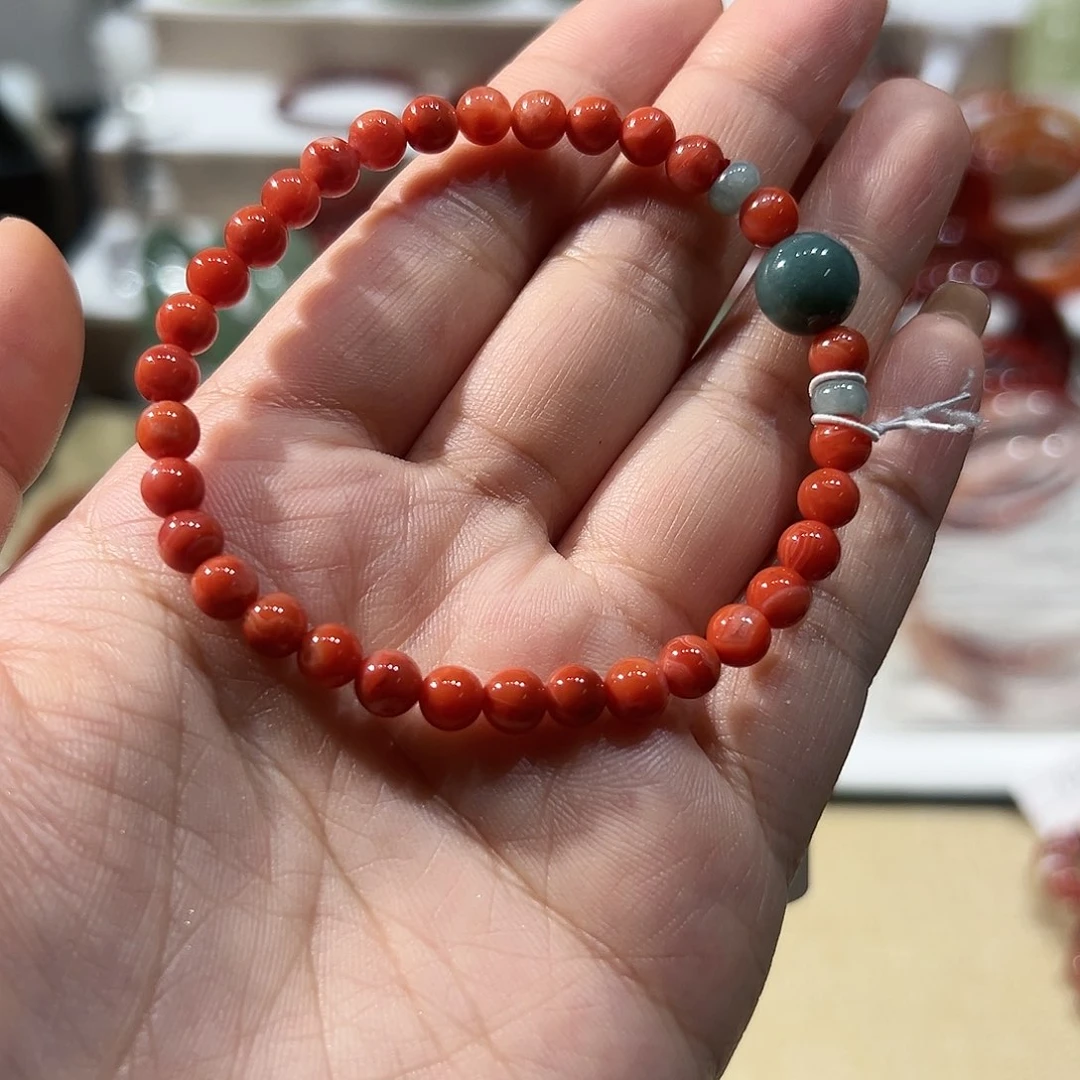 南红玛瑙手链未镶嵌
