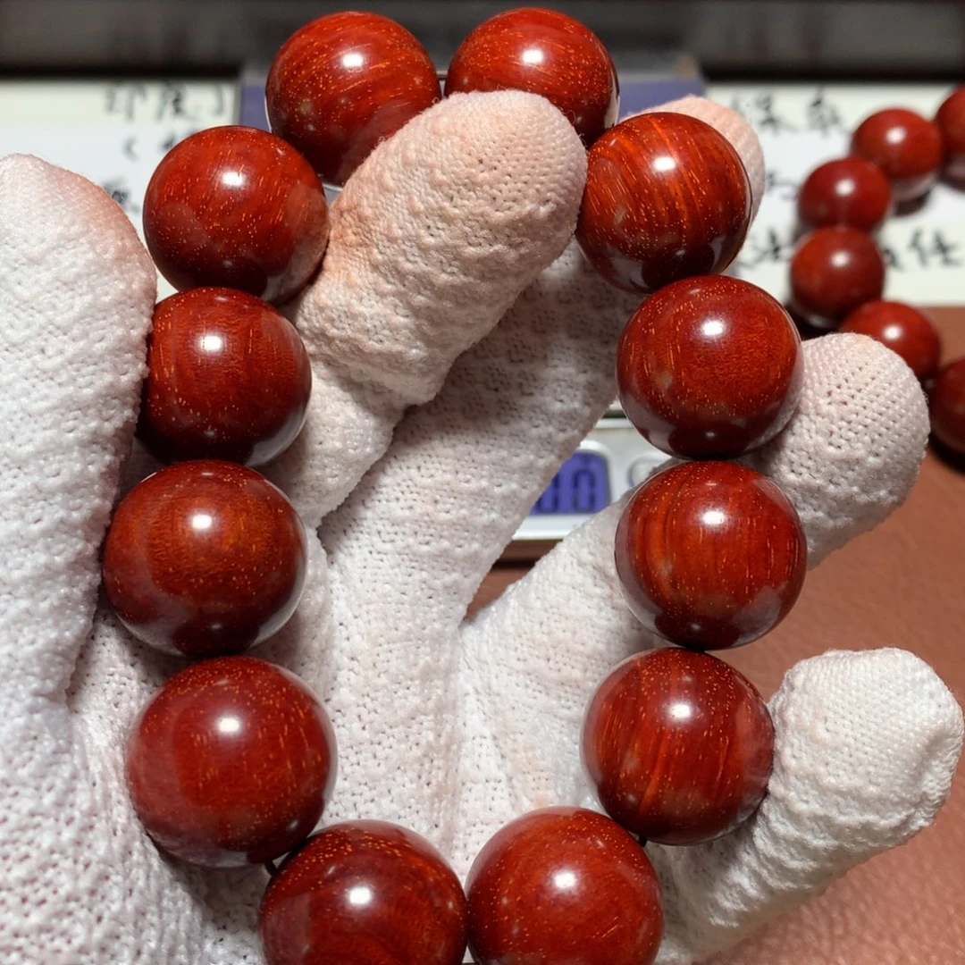 做***人小叶紫檀手串/手链2.0*12颗 龙鳞金星70g+aaaaa毕业级