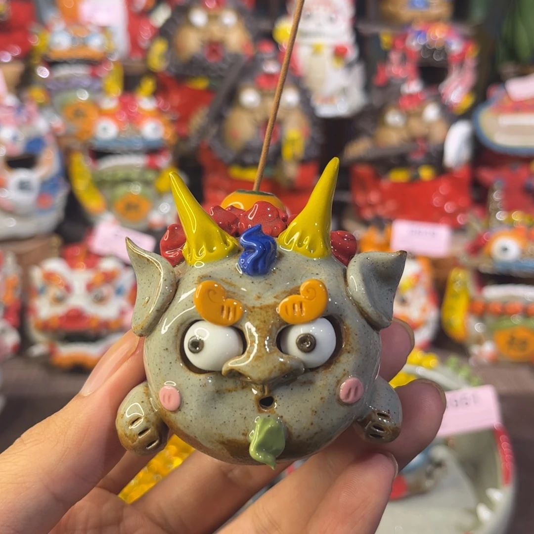 泥塑纯手工茶宠摆件