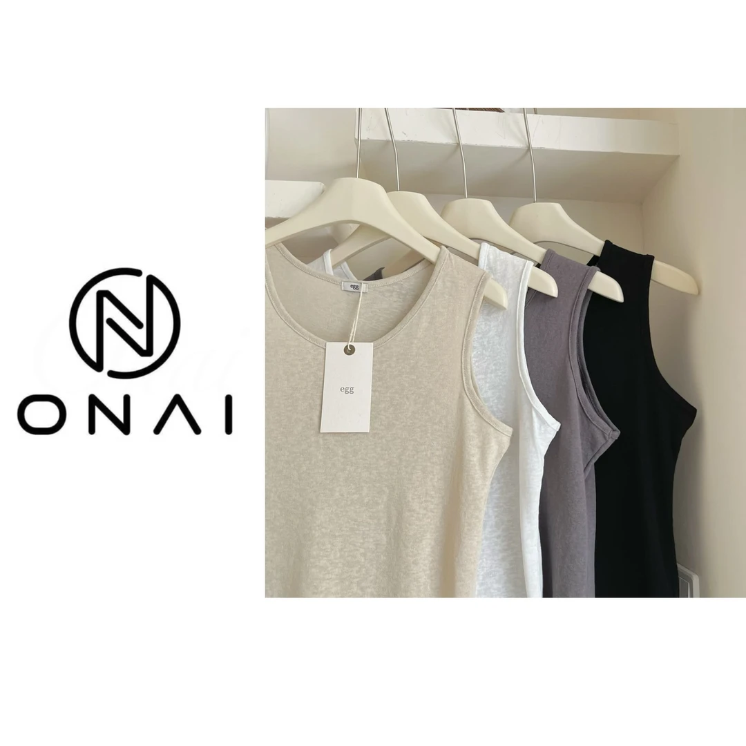 【Onai】清秀内搭宽松单色背心2515