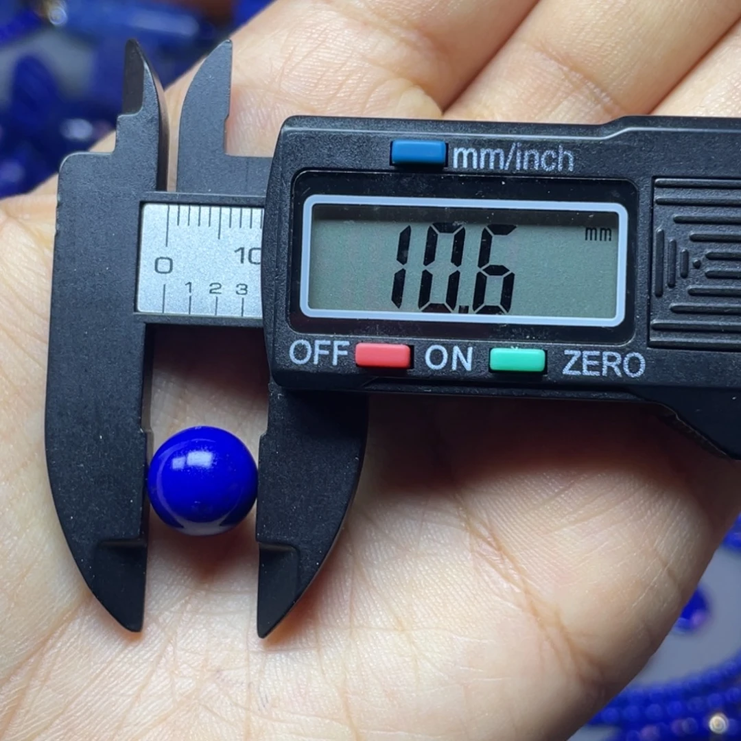 青金石未镶嵌10mm单珠配饰