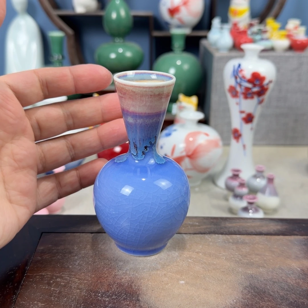 陶瓷手工小花器摆件