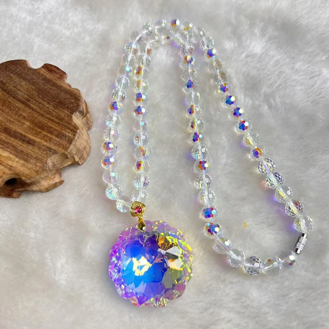 七彩花边圆形高端项链美观大气美轮美奂尽显魅力