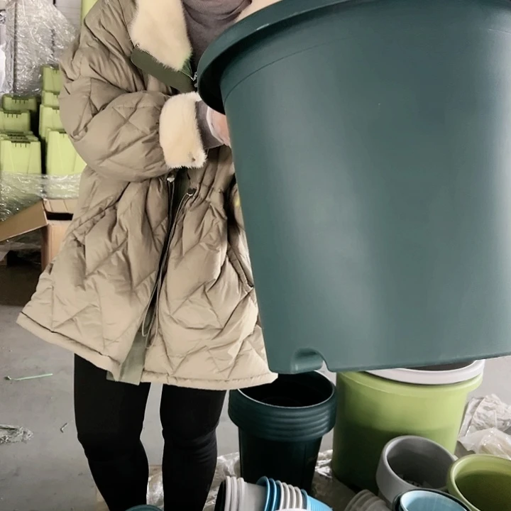 塑料四季盆9#墨绿色4个无托