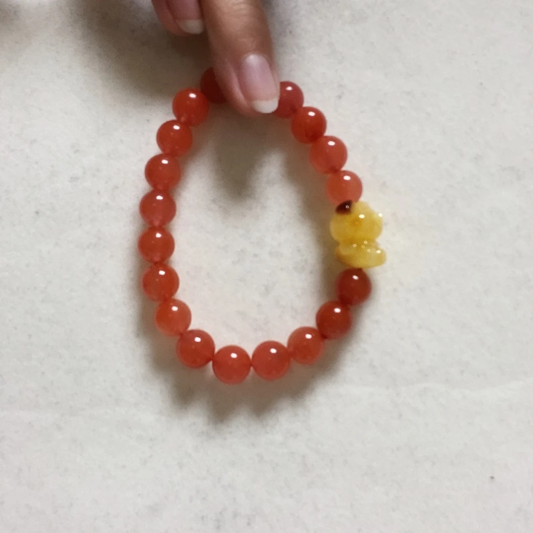 南红玛瑙手串未镶嵌小**鳅串