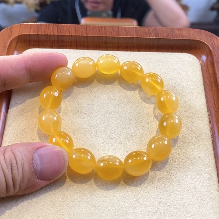 未镶嵌琥珀珠宝奇石12mm