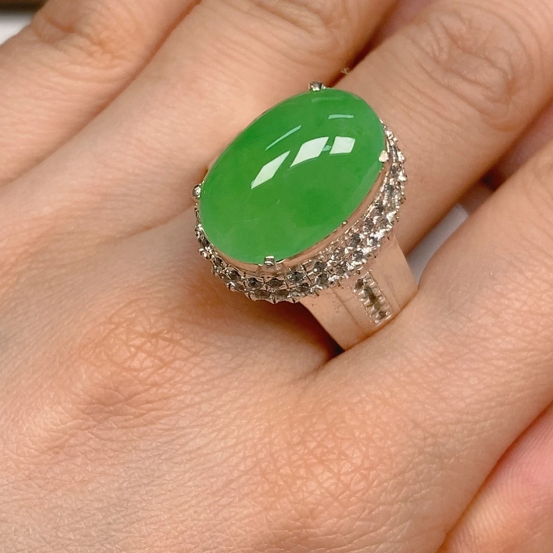 翡翠戒指未镶嵌翡翠