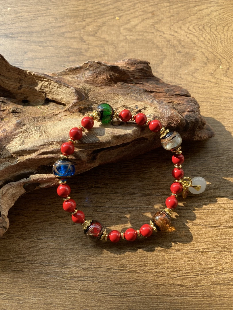 含辰砂工艺品朱砂diy手串【小北质检】ZJH139Z23多样性发一