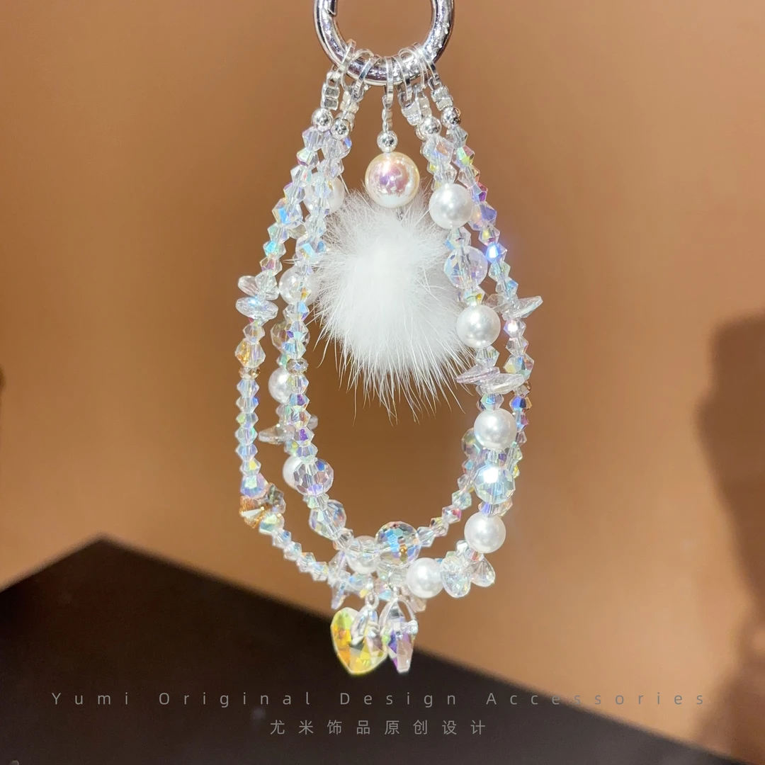 尤米原创设计手机链高端女款防丢手机挂链绳节日百搭礼物L3034