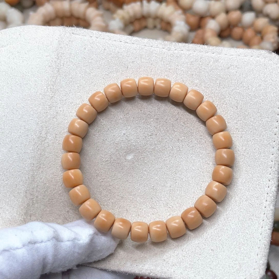 菩提根/象牙果吊坠黄白玉单圈923