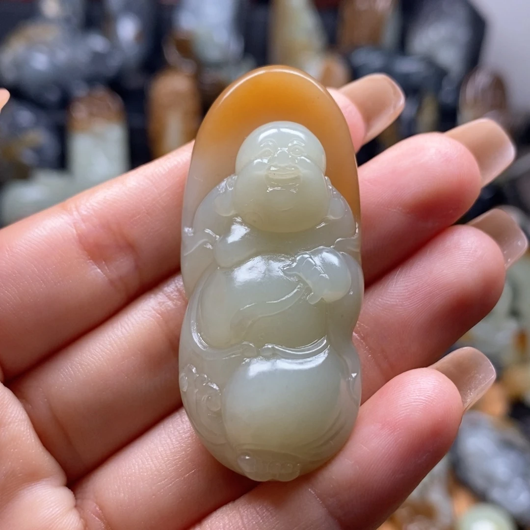 和田玉未镶嵌挂件