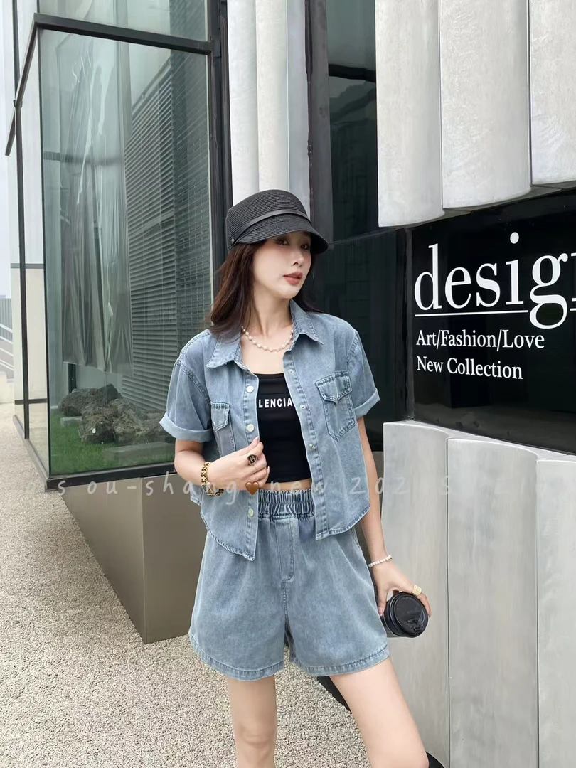 春款高品质质量休闲牛仔套装