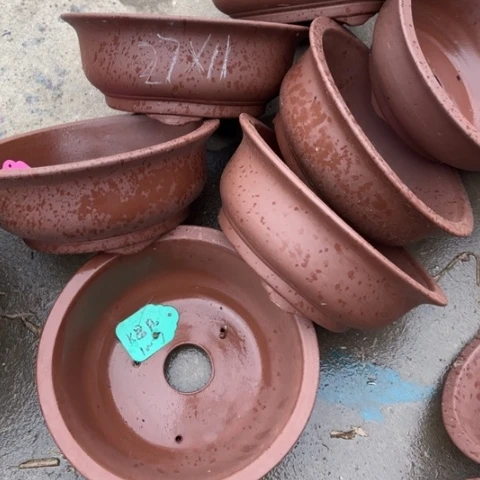 紫砂花盆100-7。  27-11