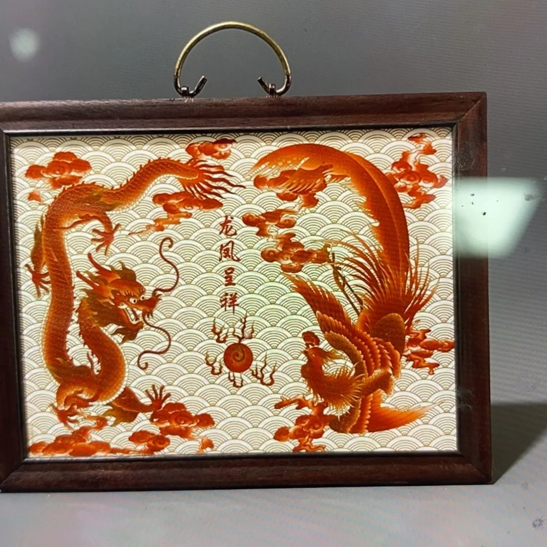 瓷片37*28*1景德镇瓷板画柴窑烧制