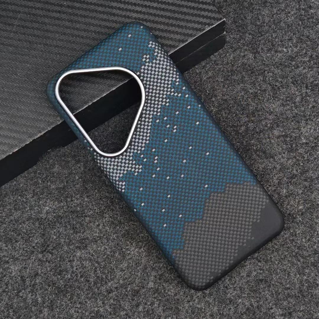 适用【华为Pura70/pro+】凯夫拉芳纶纤维手机壳简约商务超薄裸机感