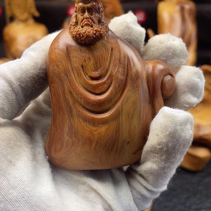 柏木（崖柏）达摩手把件