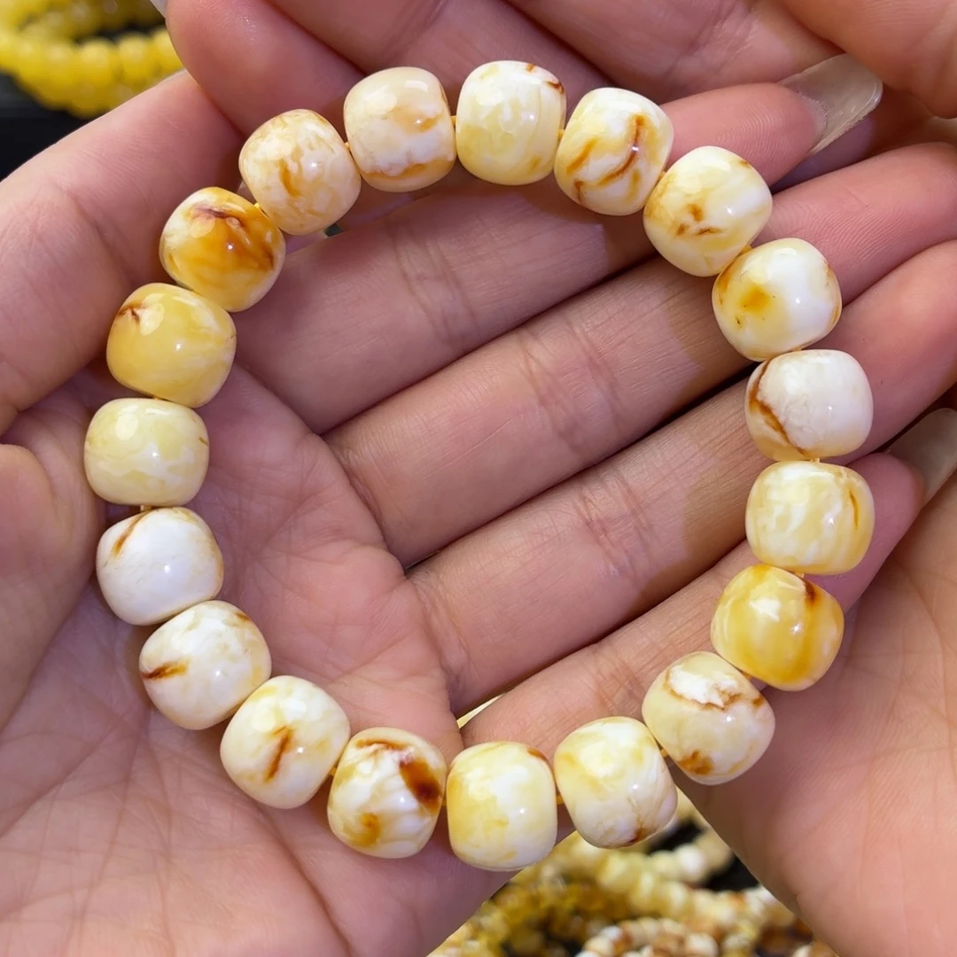 琥珀未镶嵌珠宝奇石瓷白沁色12➕