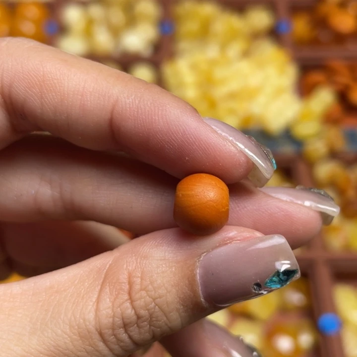 滚***蜜蜡未镶嵌珠宝奇石浓蜡橘皮珠子