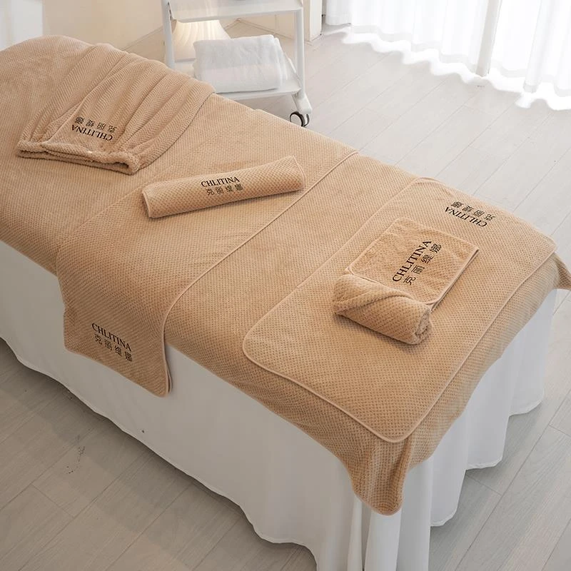 美容院专用毛巾浴巾枕巾床单铺皮肤管理包头吸水易干可以定logo