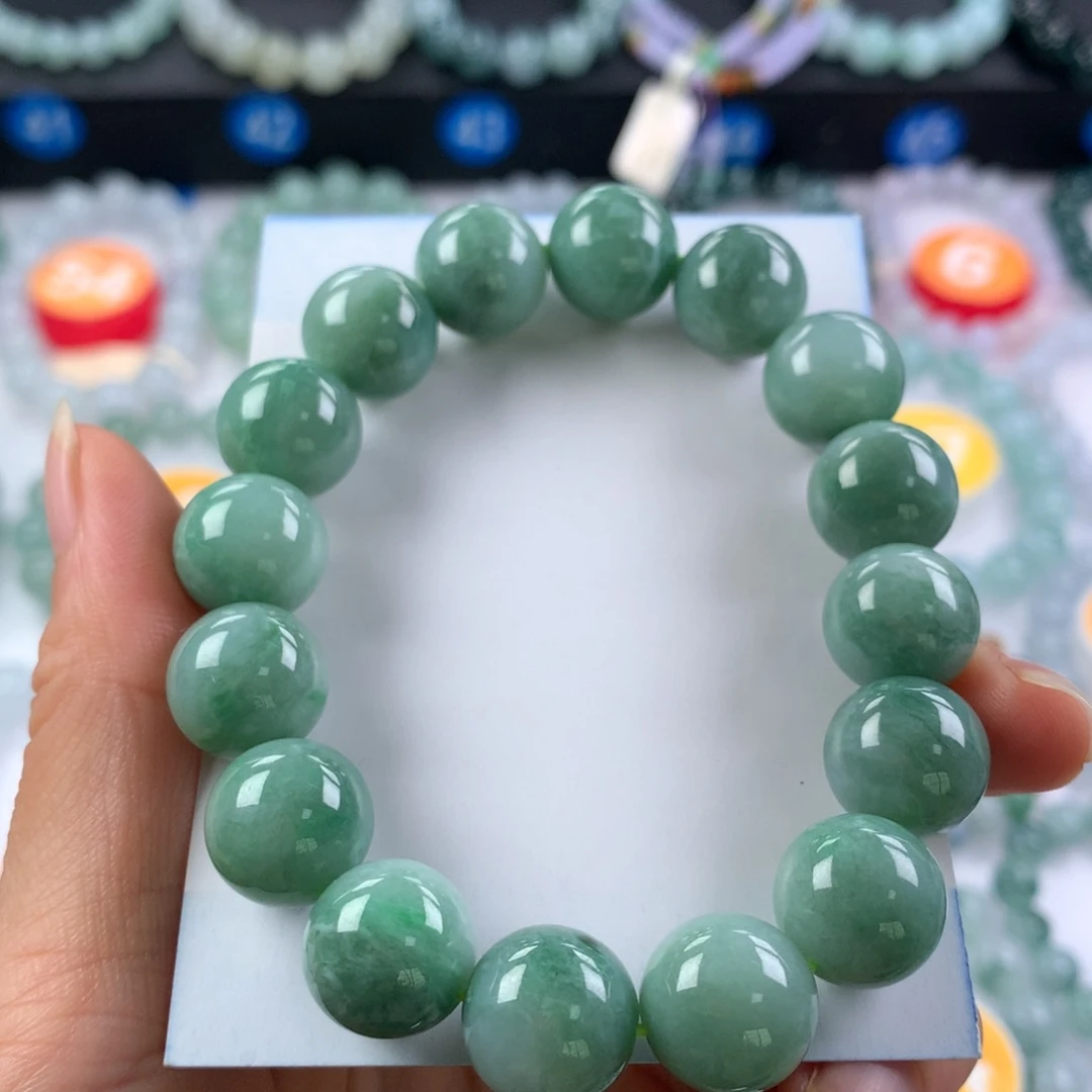 翡翠未镶嵌手链卡13