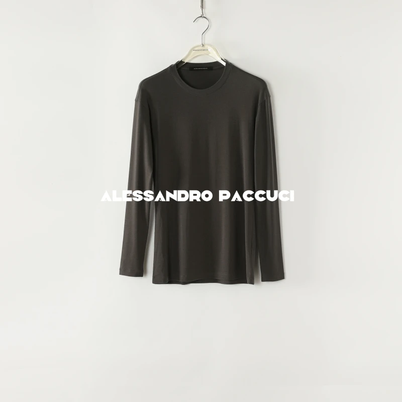 AP洛哥51029TT【黑标系列】日本进口莱赛尔圆领长袖多色百搭时尚T恤