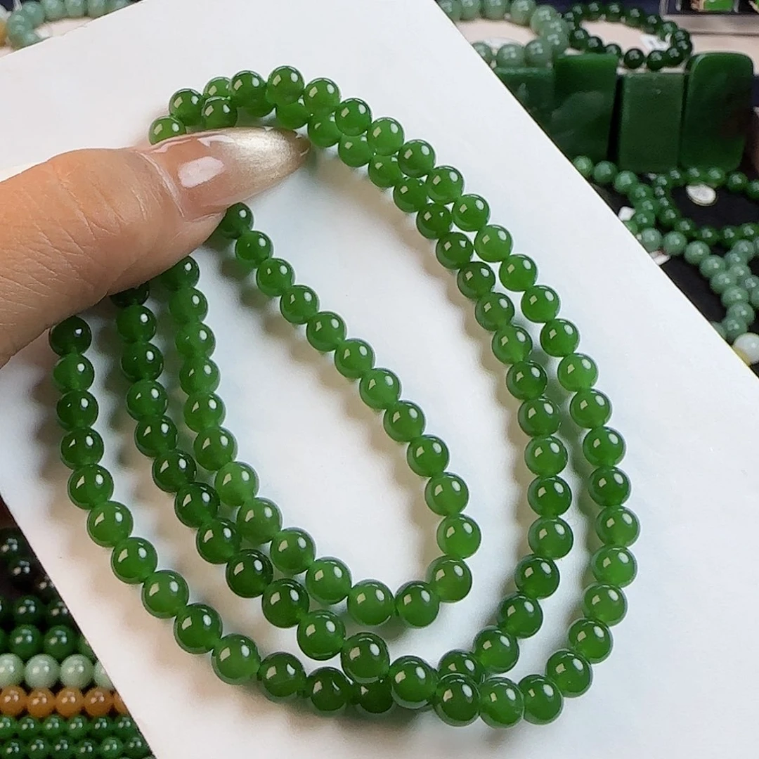 和田玉手串未镶嵌