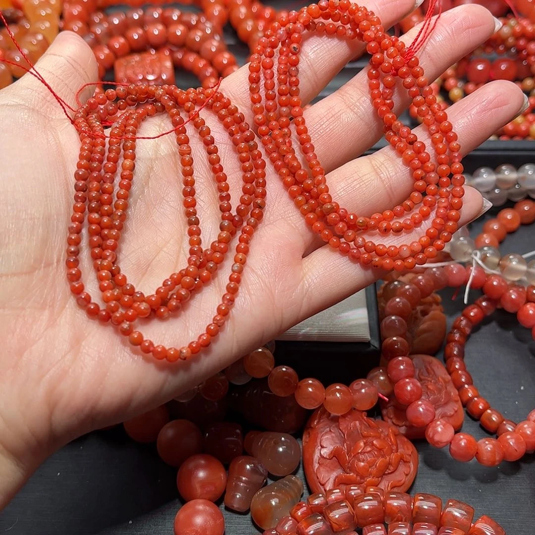 南红玛瑙手链未镶嵌