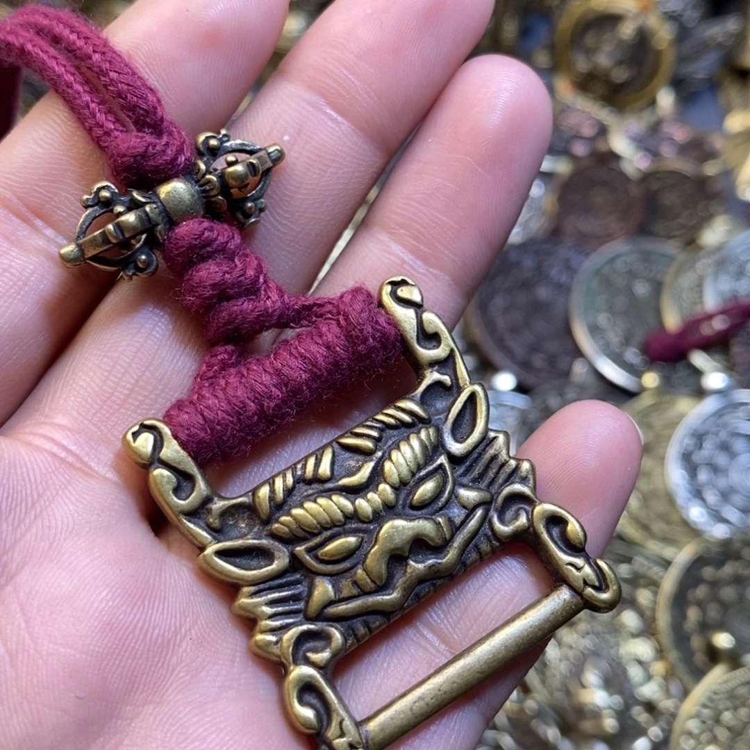 藏式经书扣搭配挂件