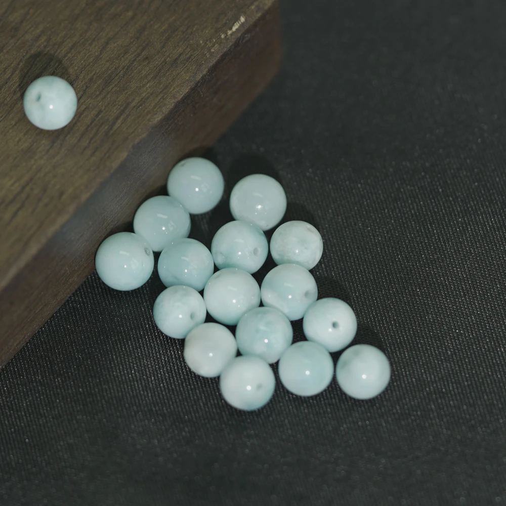 【发1颗】6MM+海纹石散珠DIY文玩珠宝HWS3