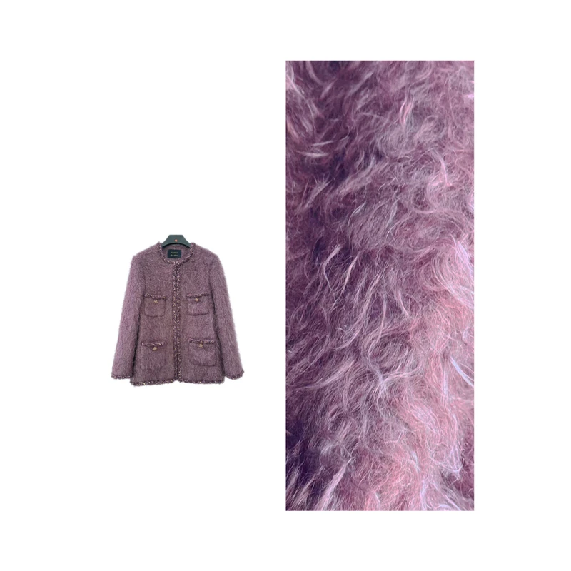 【满分精致】马海毛混纺羊毛2025冬季新款小香外套