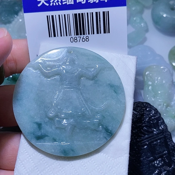 翡翠未镶嵌颈饰天光墟翡翠市场现金代购