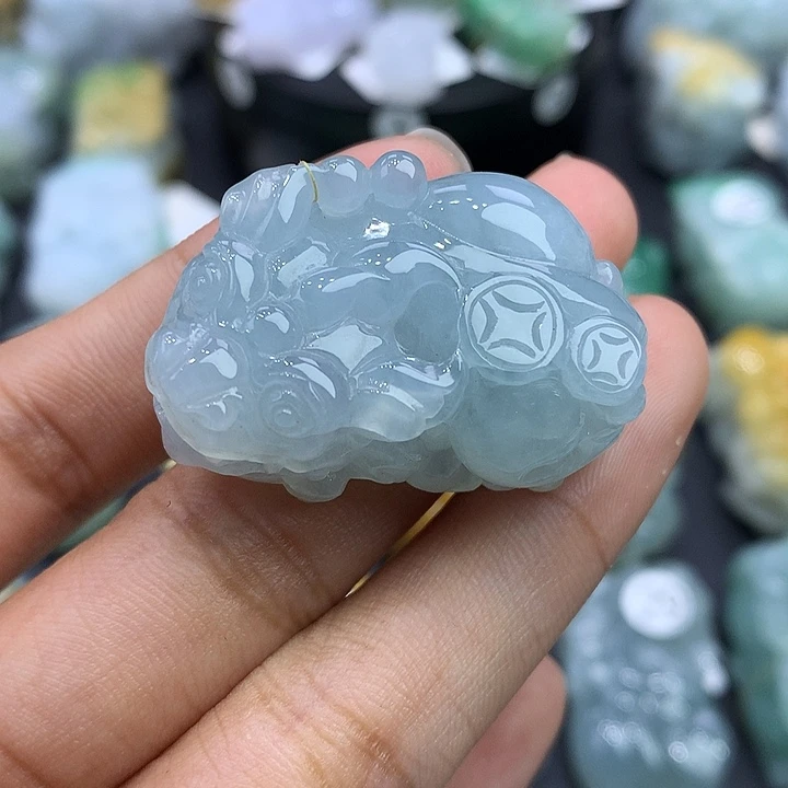 翡翠未镶嵌颈饰天然缅甸翡翠