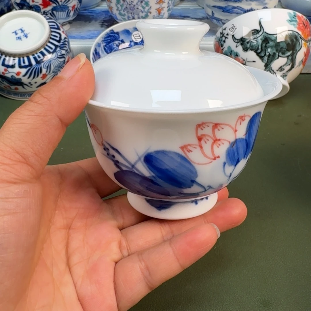 陶景德镇纯手绘茶具圆圆209