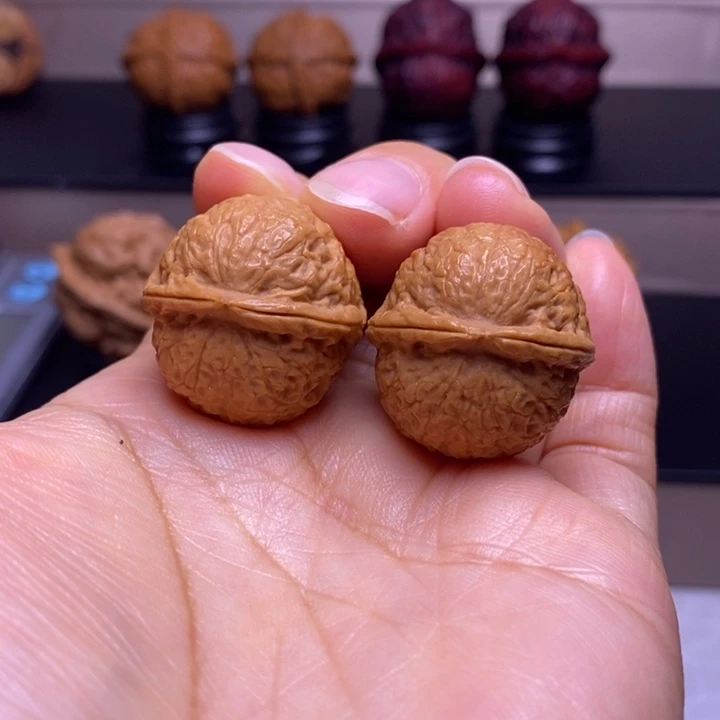 文玩核桃把件福星小铁锤45