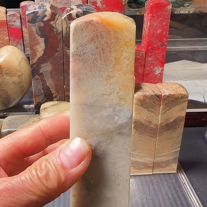 骞***翥印石昌化石昌化白玉石印章