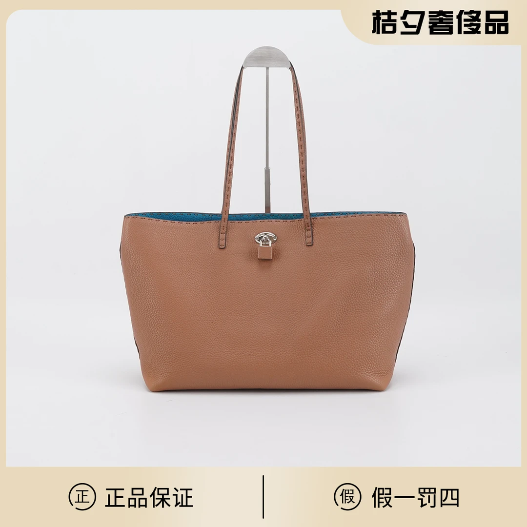 95新 FENDI/芬迪 【静文】 selleria牛皮托特包/BGF602410001