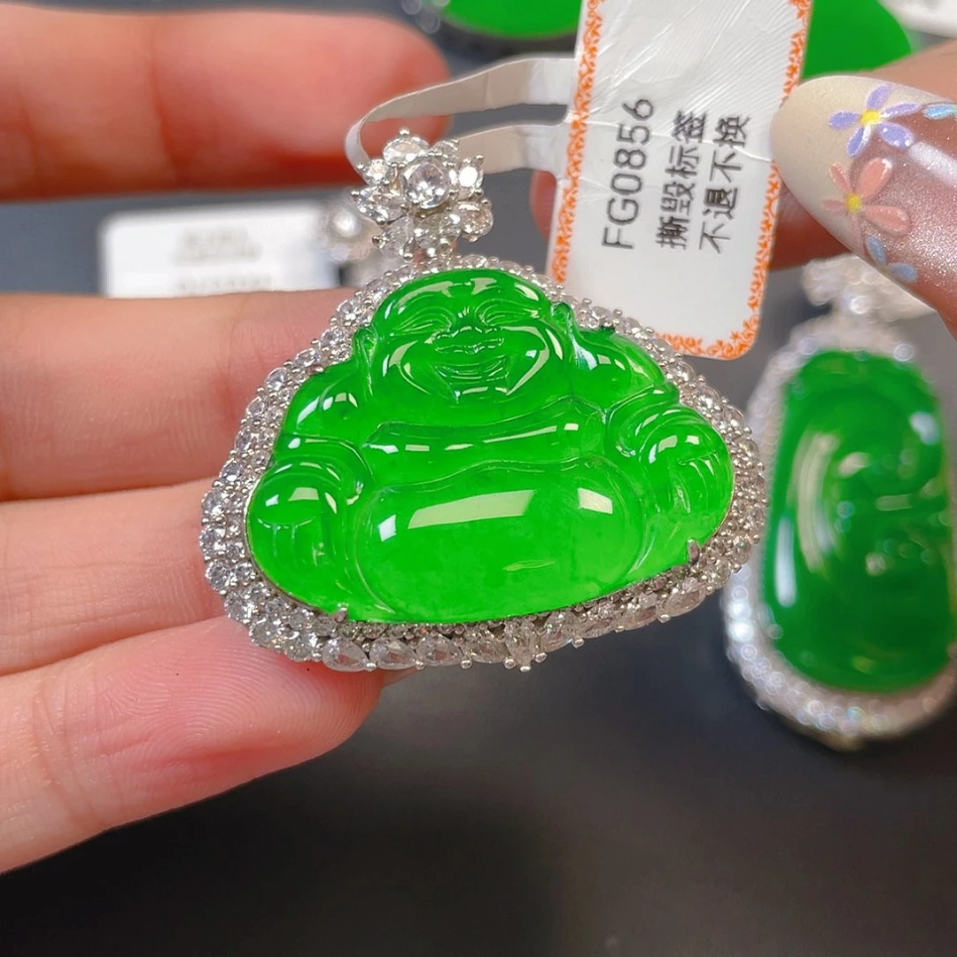 【闪购商品】颈饰银S925镶嵌翡翠翡翠