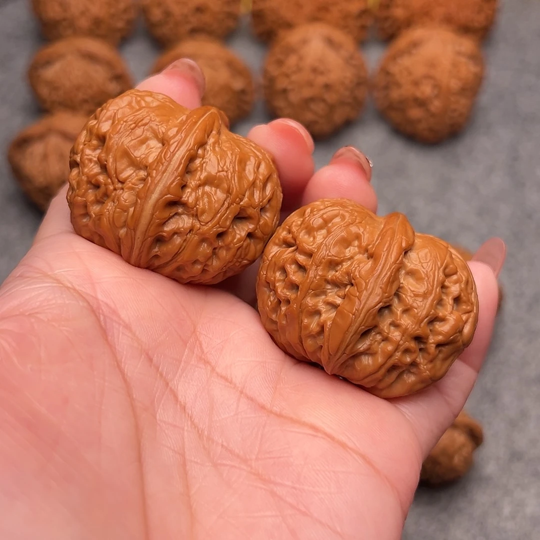 把件文玩核桃小***哆精品元宝43全品重45克