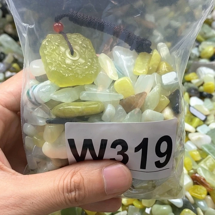 未镶嵌蛇纹石玉鱼缸石