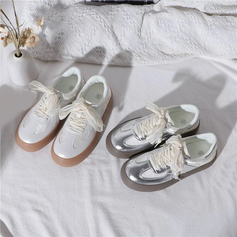 小白鞋女2025夏季爆款百搭韩版潮厚底休闲透气帆布鞋板鞋ins鞋子