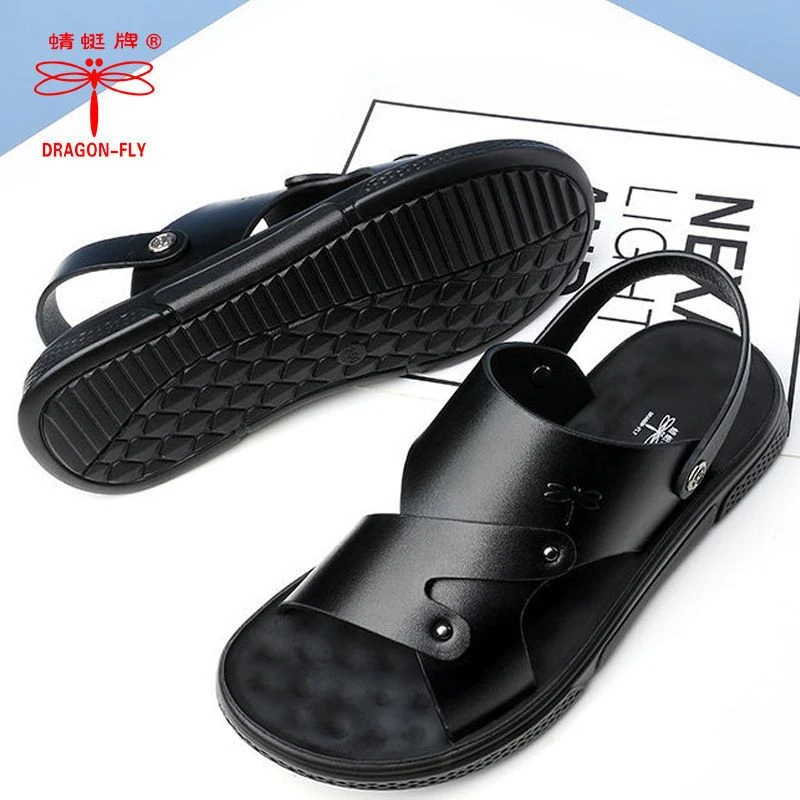 【100%真牛皮】软底男款舒适防滑耐磨新款真皮牛皮沙滩鞋凉鞋大码夏