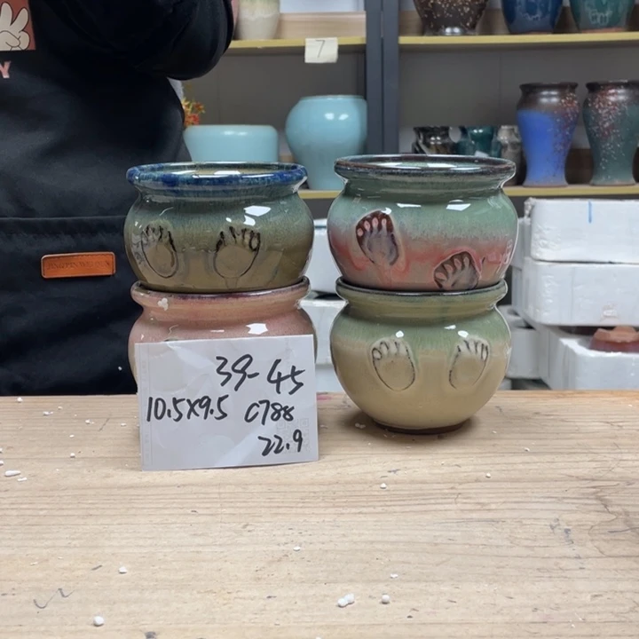 紫砂花盆多肉花盆微瑕45