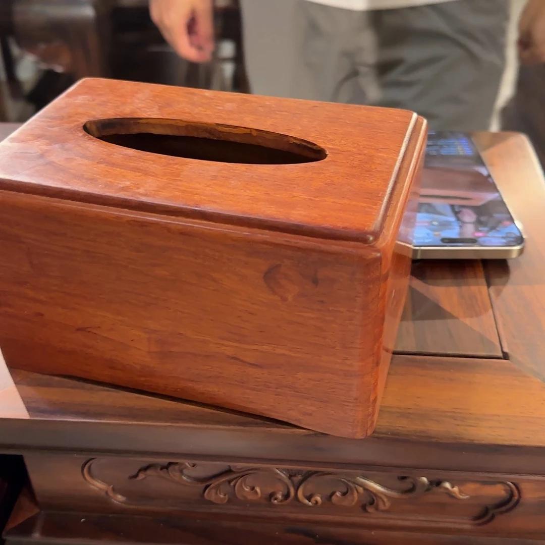 花梨木类家具农*郎纸巾盒